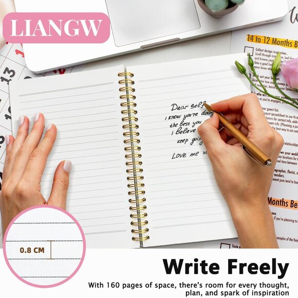 Christian Bible Journal Women Pink Bow Spiral Notebook for Note Taking Prayer - Picture 6 of 7